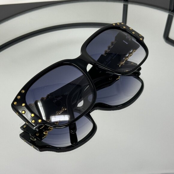 Vintage 1970\'s EK EMMANUELLE KHANH Black Gold  SUNGLASSES 2020 Tso 16 main image 9